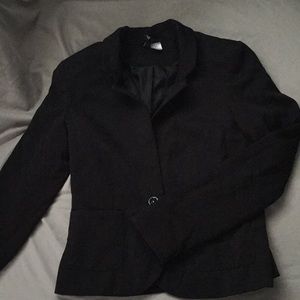 Black blazer with collar